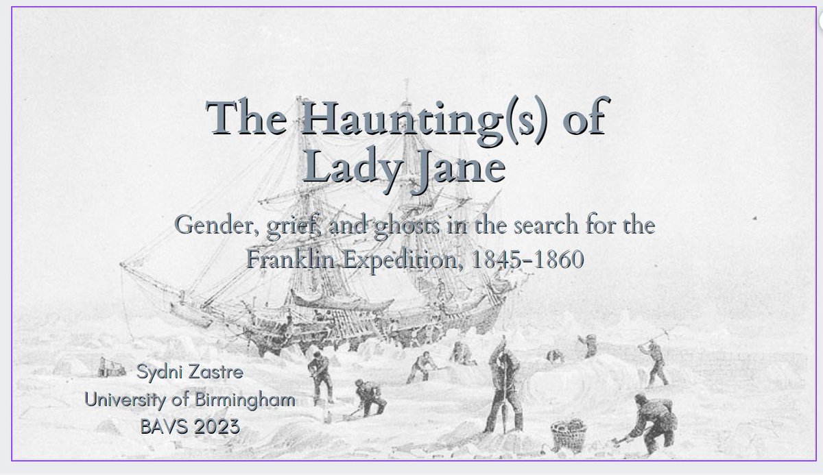 Sydni Zastre (@sydnizastre) on Twitter photo finalising my presentation for <a href="/BAVS_2023/">BAVS 2023 Annual Conference</a> and resisting the urge to rewatch #TheTerror for the millionth time (give or take) ❄️👻⛵ finalising my presentation for <a href="/BAVS_2023/">BAVS 2023 Annual Conference</a> and resisting the urge to rewatch #TheTerror for the millionth time (give or take) ❄️👻⛵