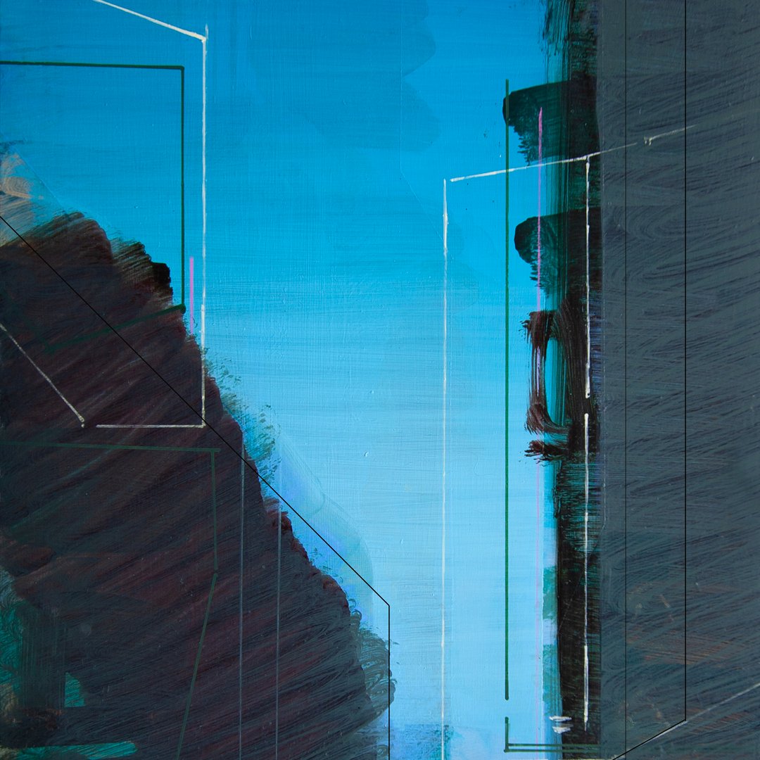 FarrellartVR's tweet image. #wip: Oil &amp;amp; Acrylic on Zinc Panel, 2023, 18.5x25cm

 #zincpanels #spatialpainting #paintingcities #gesturalspaces #acrylicpainting #poscapens #goldenacrylics #urbanpainting #painterlygestures #christopherfarrell #architecture #geometricabstraction #oldhollandpaints #oilpainting