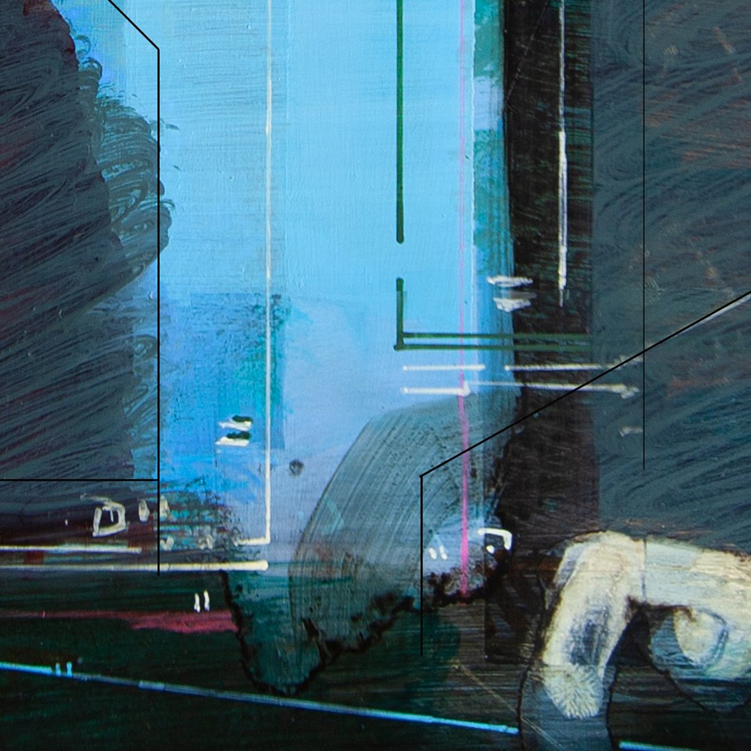 FarrellartVR's tweet image. #wip: Oil &amp;amp; Acrylic on Zinc Panel, 2023, 18.5x25cm

 #zincpanels #spatialpainting #paintingcities #gesturalspaces #acrylicpainting #poscapens #goldenacrylics #urbanpainting #painterlygestures #christopherfarrell #architecture #geometricabstraction #oldhollandpaints #oilpainting