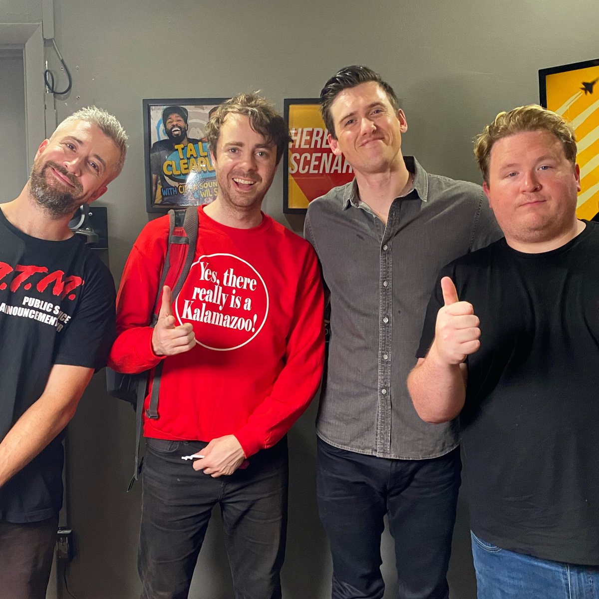 Today’s episode is OUT NOW with our guest @AsmusGeoffrey ! We discuss the best bionic body parts and the weirdest thing Geoffrey had in his childhood home. Out now wherever you get your podcasts and premiering on YouTube at 5pm. @IamMikeCannon @BrendanSagalow @IAmMikeFeeney