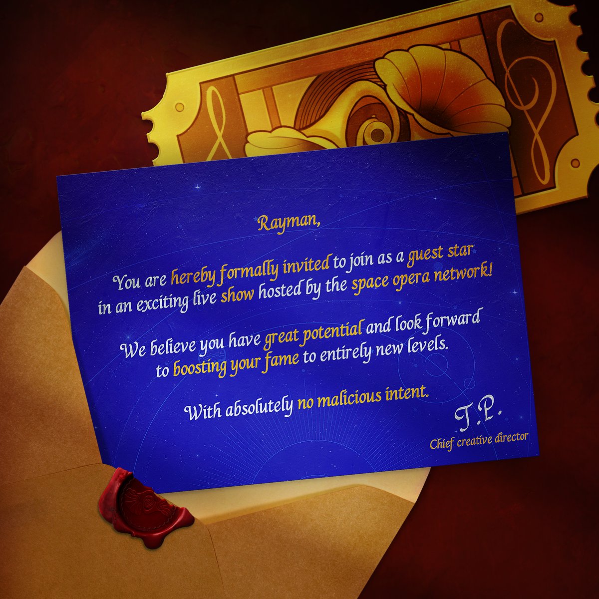 MarioRabbids's tweet image. Do you have your ticket? 🎫

#MarioRabbids #RaymanInThePhantomShow