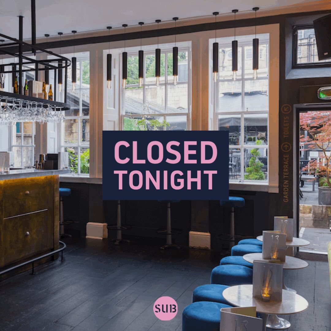 Sub 13 is closed Monday 28th August - we'll be back at 6pm on Tuesday 29th!