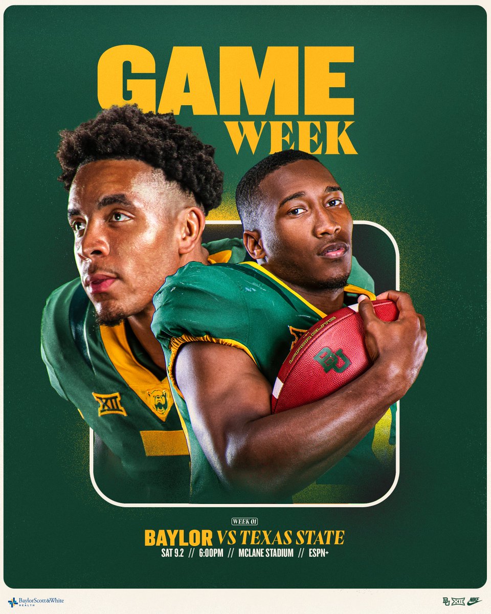 Feels good to say 🗣 IT'S GAME WEEK #SicEm | #PersonOverPlayer
