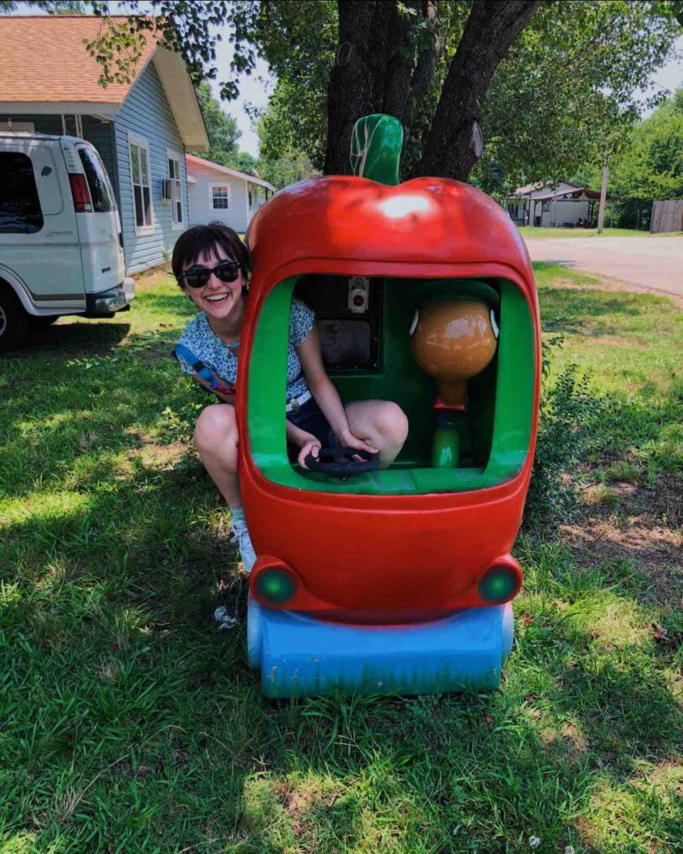 new car and an old friend🍎🪱 . does anyone else remember Busytown?! Lowly Worm is the best, just sayin