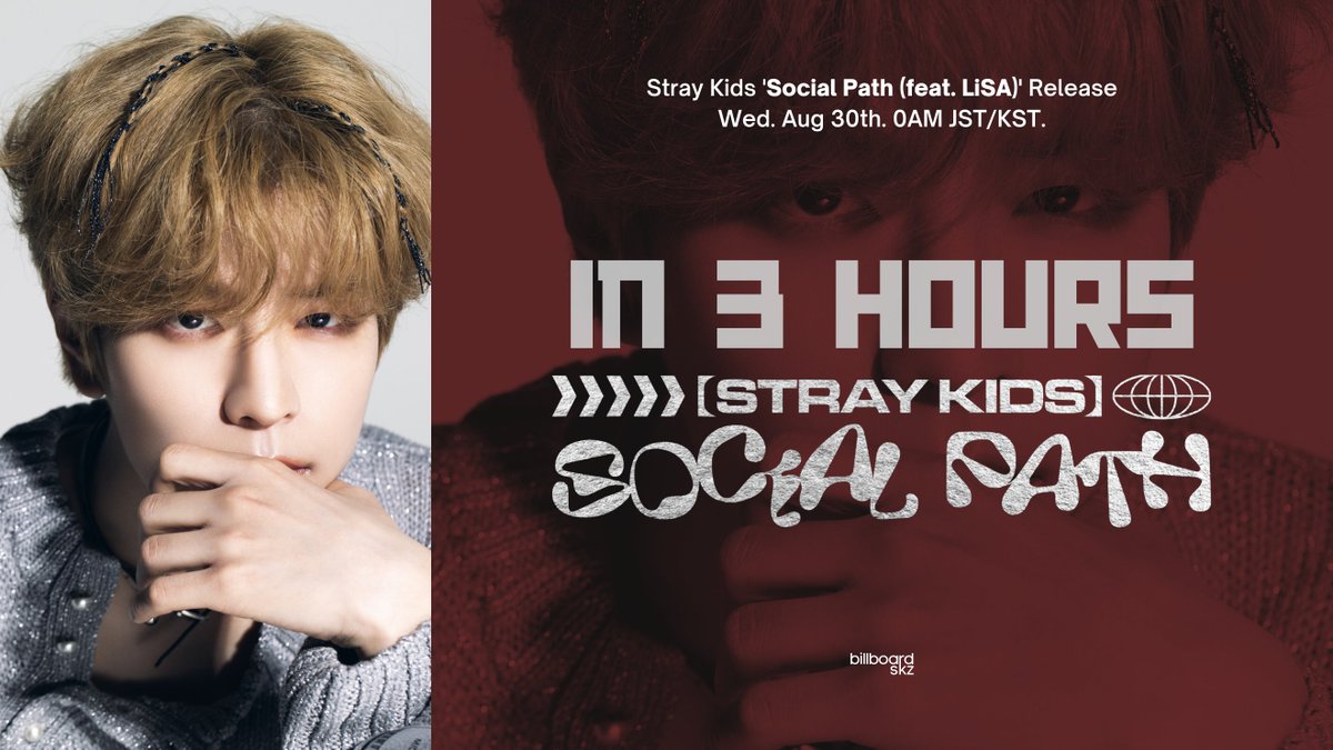 Stray Kids Global (@straykidsglobal) on Twitter photo #StrayKids 'Social Path' Feat. LiSA
🔥 OUT IN 3 HOURS 🔥
🇯🇵🇰🇷 Aug 30th. 0AM JST/KST.
🚩 Teaser youtu.be/NROrrd9ByXQ
#SKZ_SocialPath_featLiSA
<a href="/Stray_Kids/">Stray Kids</a> <a href="/Stray_Kids_JP/">Stray Kids Japan Official</a> #スキズ #StrayKids 'Social Path' Feat. LiSA
🔥 OUT IN 3 HOURS 🔥
🇯🇵🇰🇷 Aug 30th. 0AM JST/KST.
🚩 Teaser youtu.be/NROrrd9ByXQ
#SKZ_SocialPath_featLiSA
<a href="/Stray_Kids/">Stray Kids</a> <a href="/Stray_Kids_JP/">Stray Kids Japan Official</a> #スキズ
