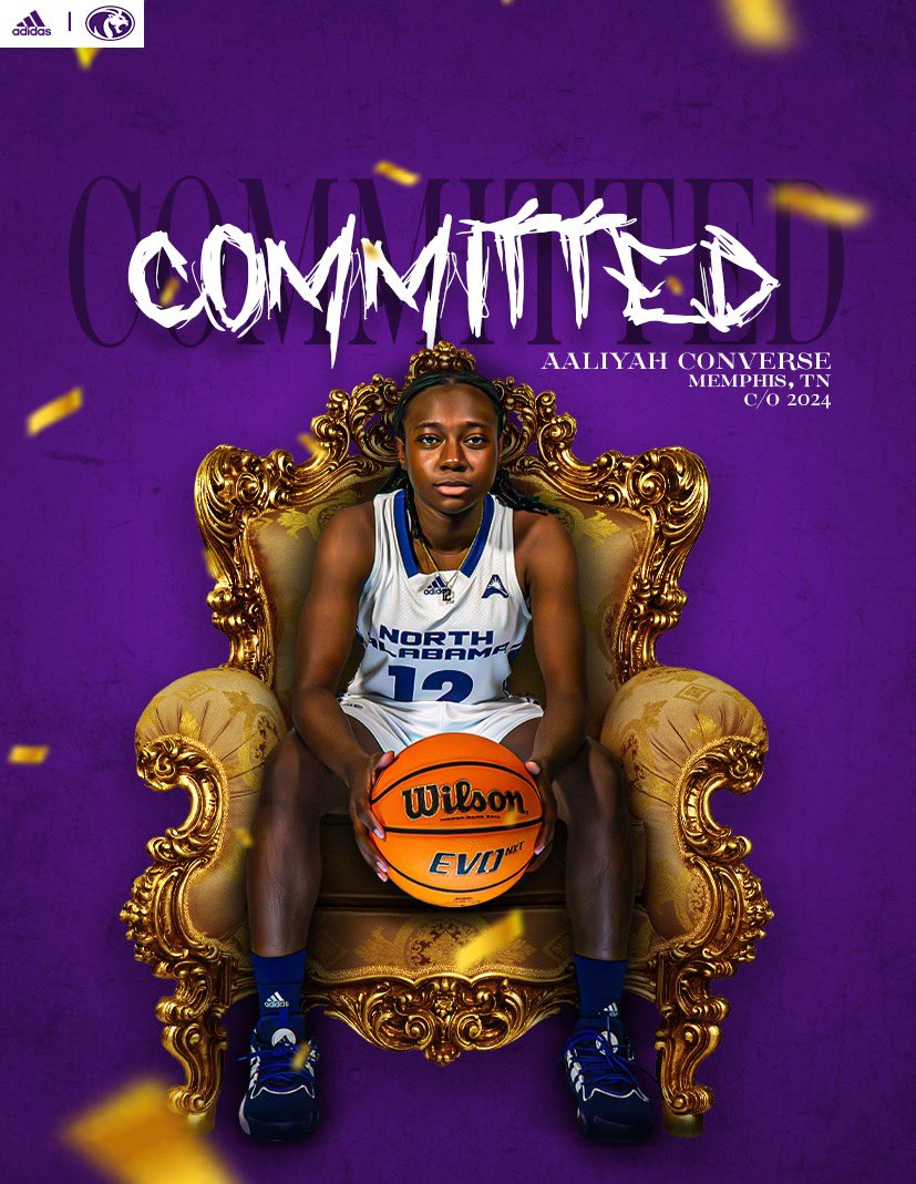 #AGTG 🙏🏾 After a great visit with <a href="/CoachTiber/">Missy Tiber</a> and <a href="/Coach_J_Ashley/">Josh Ashley</a>… I will be taking my talents to the University of North Alabama 💜!!!! #NorthAlabmaBasketball