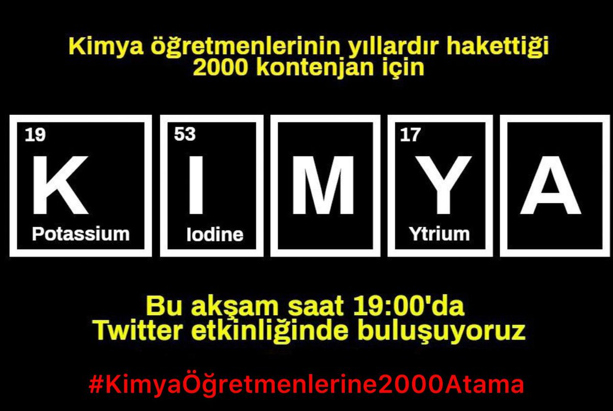 kurtogludilek07's tweet image. #KimyaÖğretmenlerine2000Atama