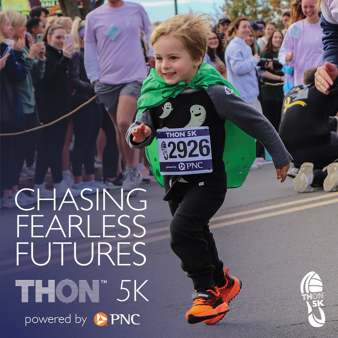 It's time to break out your running shoes and get moving! The THON 5K powered by @PNCBANK will be held on October 22nd. The link to register for the race can be found here store.thon.org/product/thon-2… #RunWithUsFTK