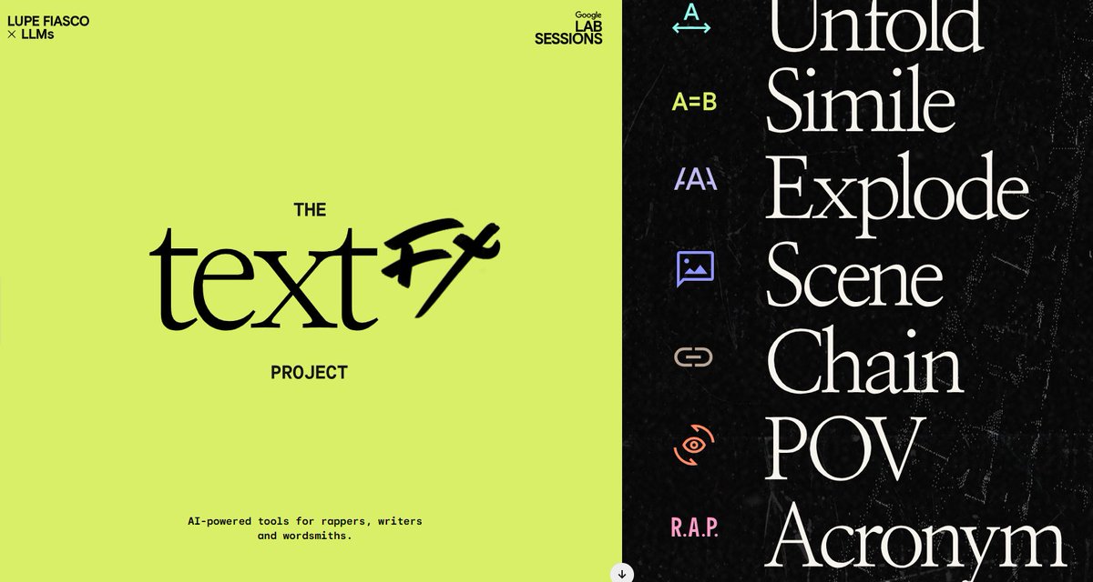 sanjaydutta_'s tweet image. #TextFX #AICopywriting #GoogleInnovation #PaLM2 #AIRevolution #WritingTools #EnhancedWriting #CreativePossibilities #WritingInnovation #RevolutionaryProcess
👉Visit: textfx.withgoogle.com