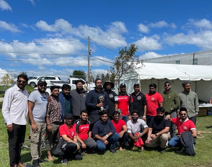 Our Muslim Youth from Eastern Brampton Region of Ahmadiyya Muslim Youth Association Canada won the Tug of War competition held as part of 34th 𝗔𝗻𝗻𝘂𝗮𝗹 𝗡𝗮𝘁𝗶𝗼𝗻𝗮𝗹 𝗜𝗷𝘁𝗶𝗺𝗮̄‘ (Spiritual Retreat) of Ahmadiyya Muslim Youth Association Canada.

#IjtimaCanada #Brampton