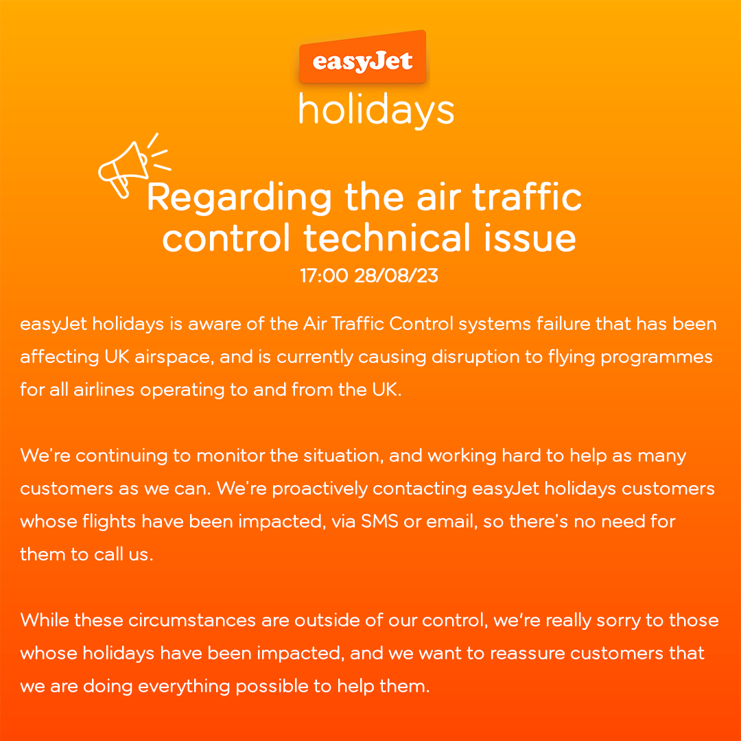 easyJet holidays tweet media