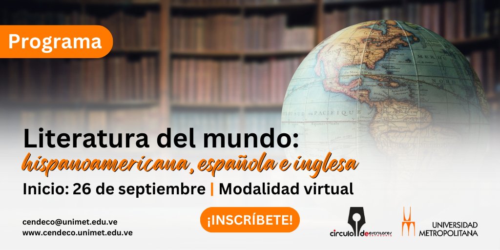 DiplosExtUnimet's tweet photo. INSCRIPCIONES ABIERTAS
Con el aval del Círculo de Escritores de Venezuela https://t.co/42KLECKS0n