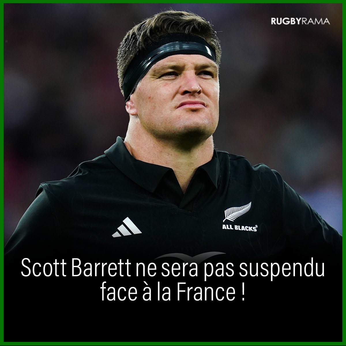 RugbyramaFR's tweet photo. Le deuxième-ligne néo-zélandais Scott Barrett pourra participer à la rencontre d'ouverture du Mondial face à la France !

Les infos > https://t.co/jwVlTlDAJF https://t.co/q7fmrxDfX4