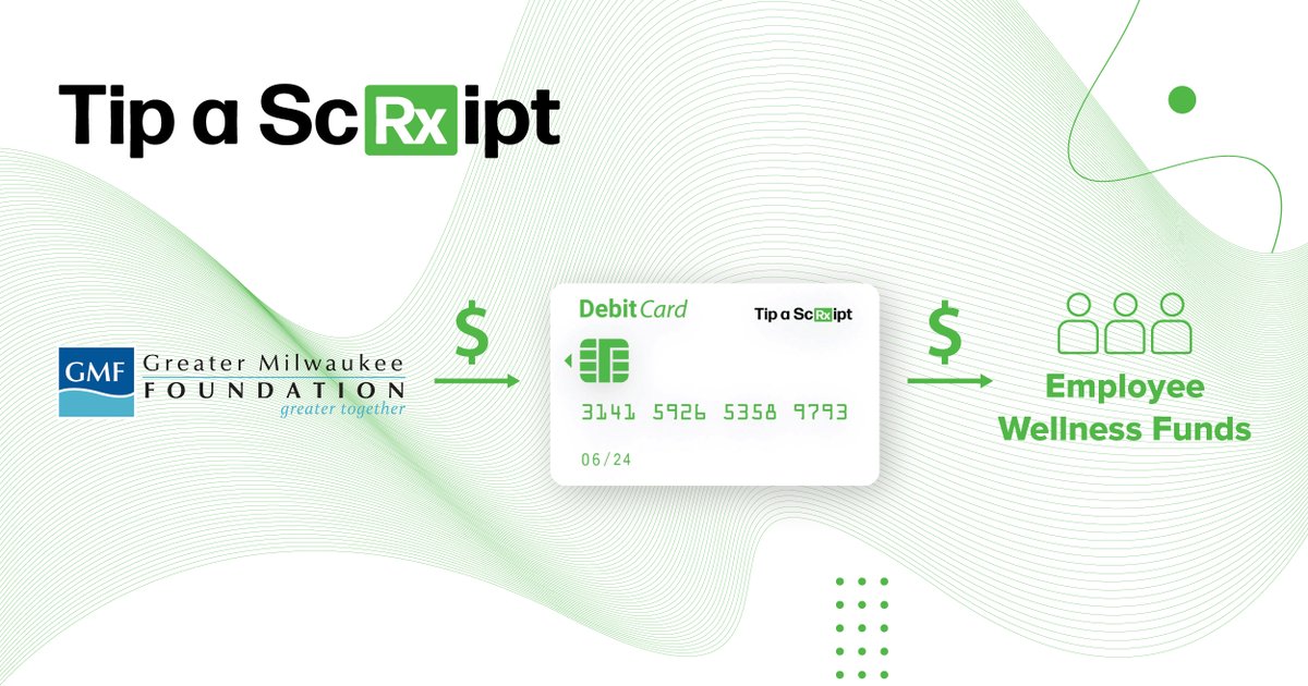 Tip a ScRxipt was proud to provide Greater Milwaukee Foundation with our Lifestyle Spending Account (LSA) debit cards for their employee wellness program in June. Welcome aboard!