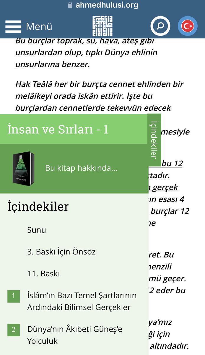 ahdavud's tweet photo. Şunu da bil ki, Hak Teâlâ daha evvelce anlattığımız kürsü içinde #şeffaf #dairevî 
#bir #cisim yaratmıştır.Bunu da 12 eşit parçaya ayırmış v bu parçalara BURÇLAR adını vermiştir.

Bu burçlar toprak,su,hava,ateş gibi unsurlardan olup, #tıpkı #Dünyaehlinin #unsurlarına #benzer. A H https://t.co/RmfjrAfTDG