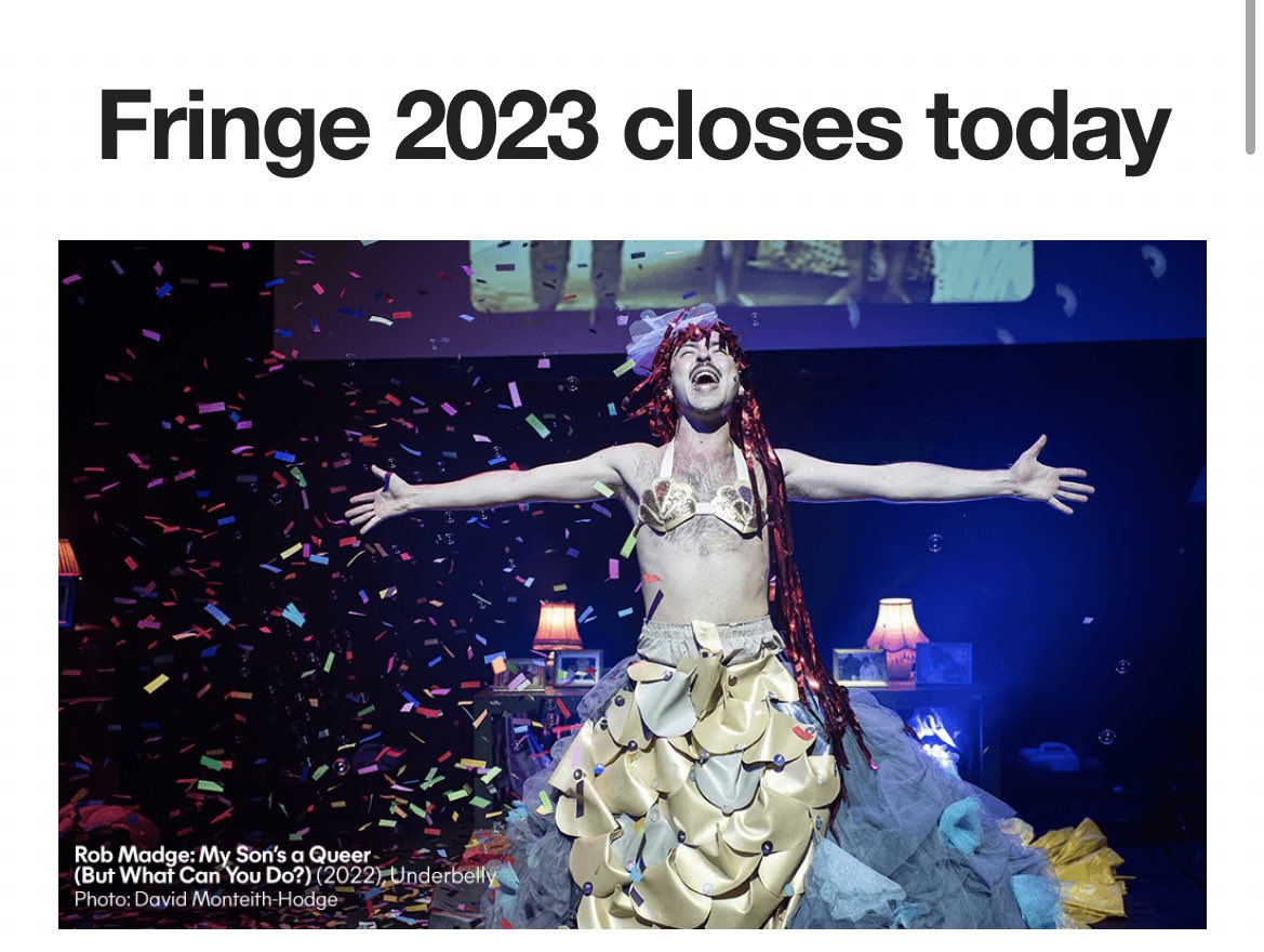 Theatre Life #SundayFringe tweet media