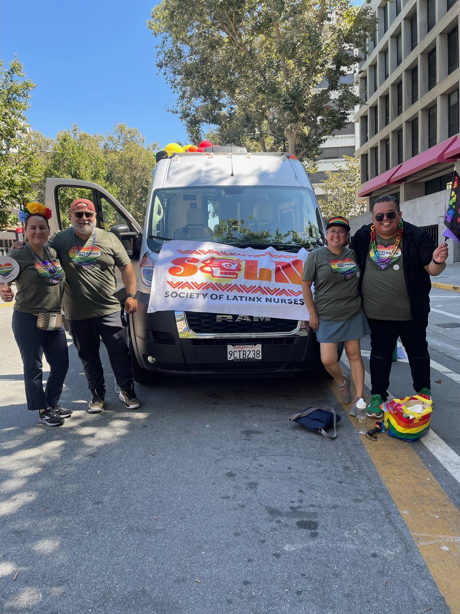 United with not only my nursing familia but with @UCSFNurse familia to celebrate love, diversity & inclusion at @PrideSV ! We have all traveled the path of training as advanced practice nurses & years later, still come together to support each other & now- @SolNurses!