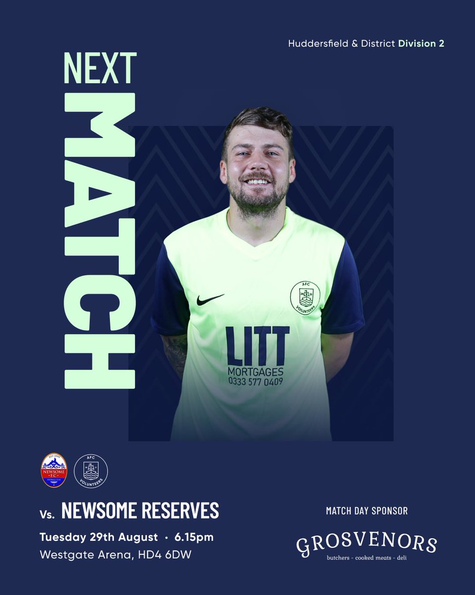 AfcVolunteers's tweet photo. Tomorrow we go again. 👊

🆚 Newsome Reserves 
⏰ Tues 29 Aug • 6.15pm
🏟 Westgate Arena, HD4 6DW
🏆 Huddersfield &amp; District - Div 2 

#UTV https://t.co/E2DI4wTRnu