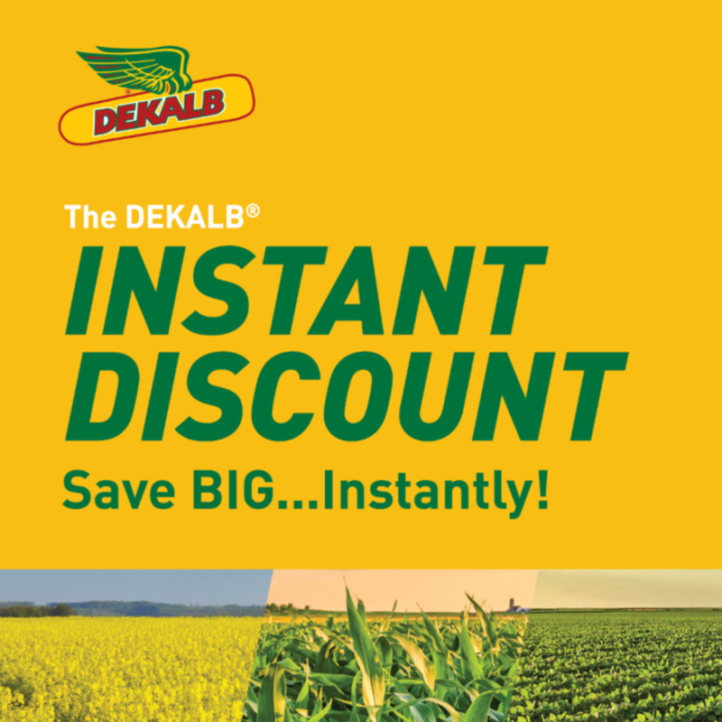 Booking your #DEKALBseed early gets ya savings... instantly 👀

Book your DEKALB canola, corn or soybean seed by Dec. 15, 2023 to save $25/bag on canola and corn and $1/unit on soybean seed.

More on the #DEKALBInstantDiscount: bit.ly/3YE2ozj