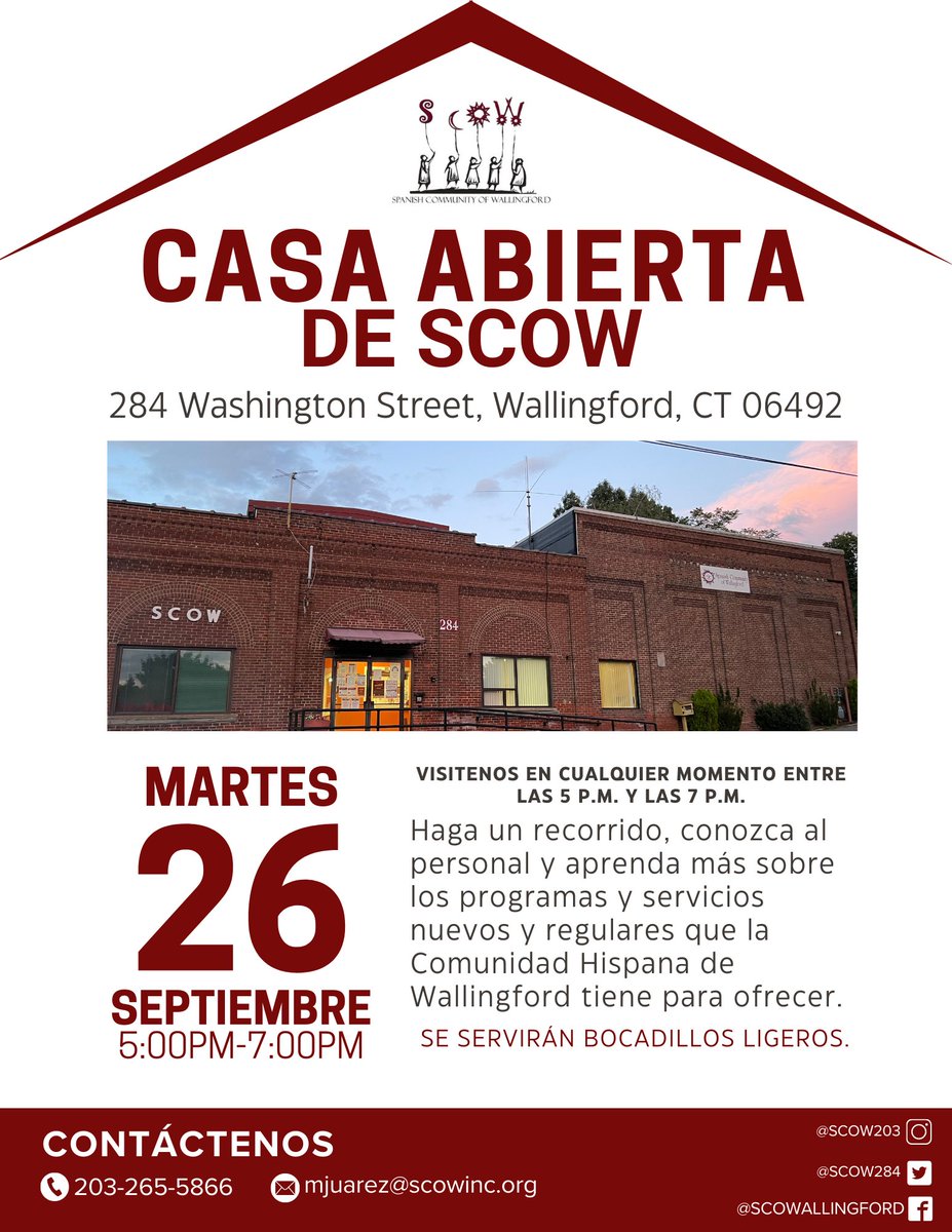Spanish Community of Wallingford (SCOW) tweet media