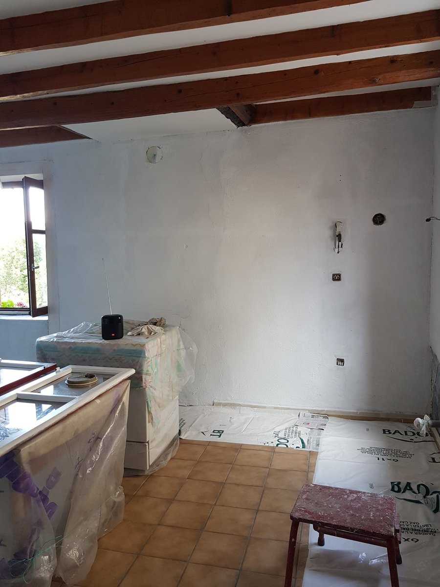 Avant (samedi), pendant la préparation (dimanche) et après la sous-couche (aujourd'hui)