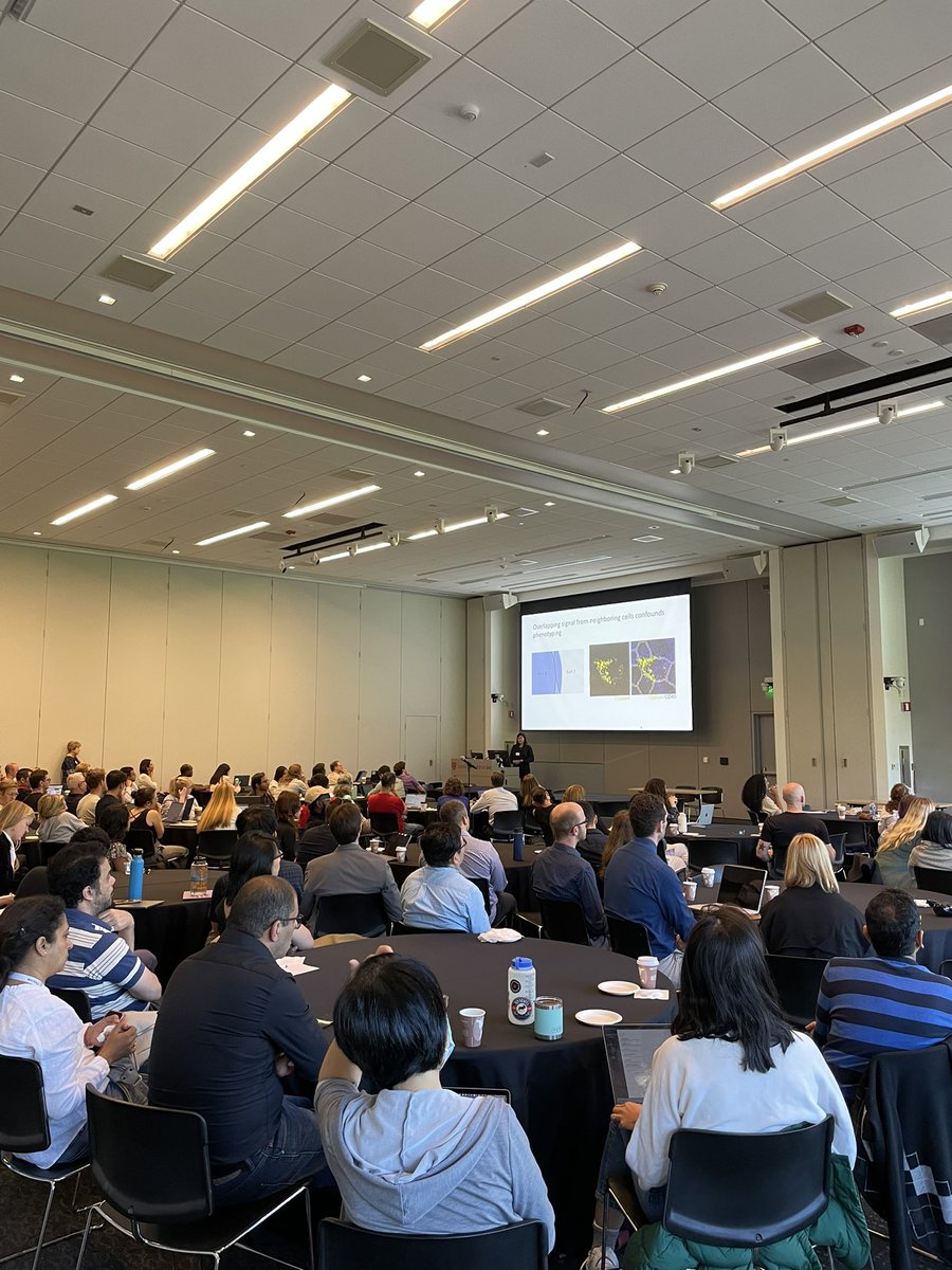 Day 1 of our Spatial Biology Workshop is off to a great start. <a href="/CandaceCLiu/">Candace Liu</a> is presenting to a full crowd about Pixie! It’s not too late to attend virtually: angelolab.com/spatial-biolog…