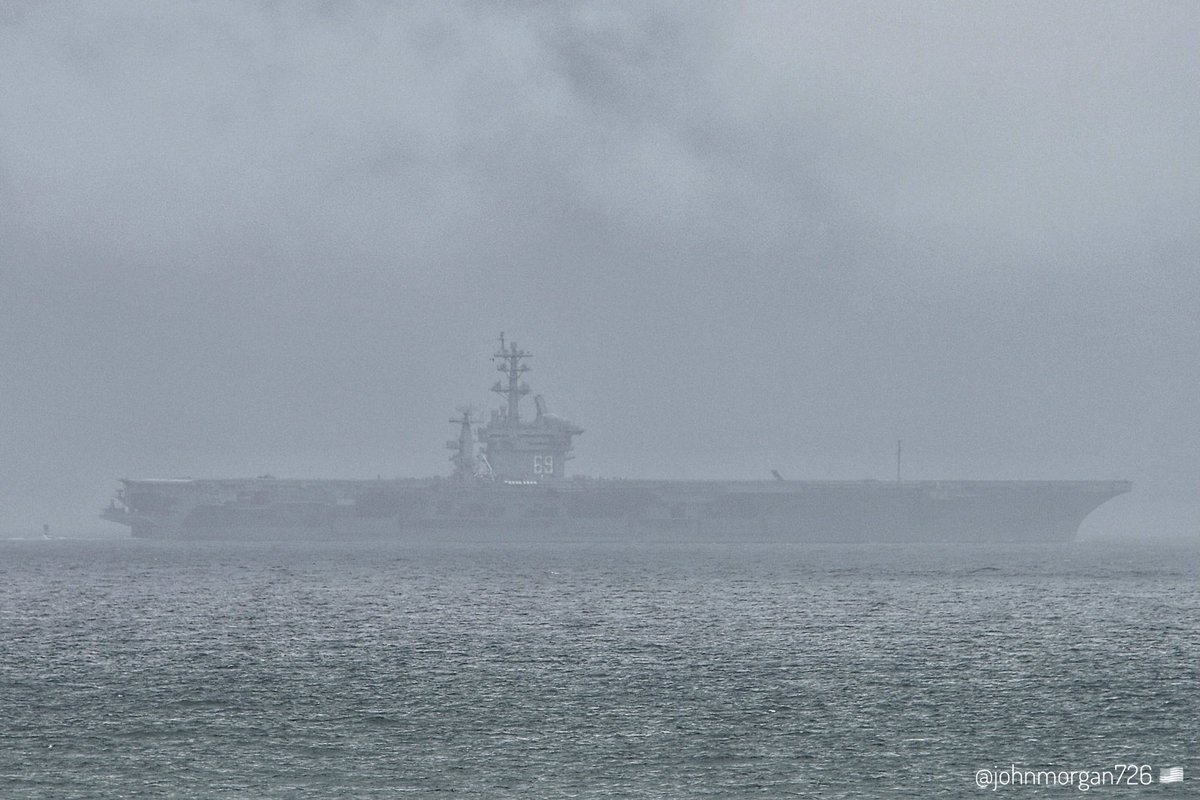 USS DWIGHT D. EISENHOWER (CVN-69) 🇺🇸 Nimitz-class aircraft carrier, leaving Navel Station Norfolk, Virginia (NOB). #ShipsInPics #UnitedStatesNavy #AircraftCarrier #USSDwightDEisenhower #CVN69 #IKE