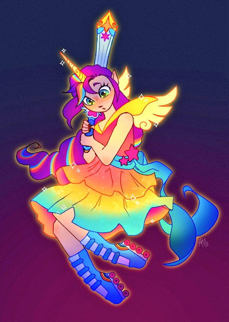sunny as a magical girl from early this year 🌅✨️💕
#mlpg5 #mlpfanart #SunnyStarscout