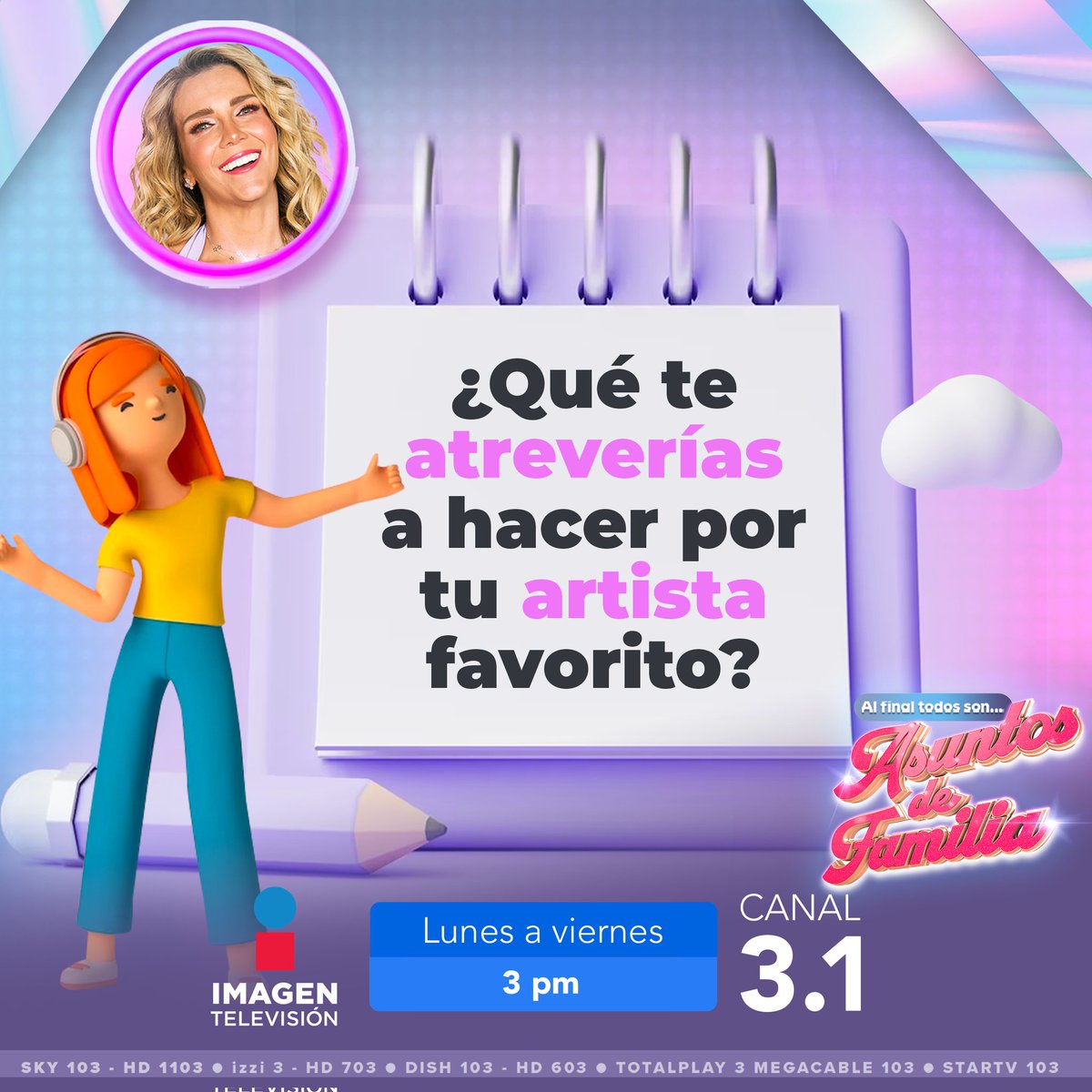 El tema de hoy en #ADF: "Huelga de hambre por #TaylorSwift" ¿Qué te atreverías a hacer por tu artista favorito? Déjanos tus comentarios #AsuntosDeFamilia👨‍👩‍👧‍👦 <a href="/ImagenTVMex/">Imagen Televisión</a> <a href="/gabycrassus/">Gaby Crassus</a>