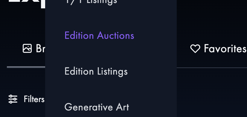 0xMoonbags's tweet photo. Quick update.

Now you can quickly find (almost) any @zero________one edition for sale on @0xCampfire.

Just go to the "Market" drop down and look for edition listings or auctions.

🔥 https://t.co/32PFoBApr8 https://t.co/hrbyO2Z6zn