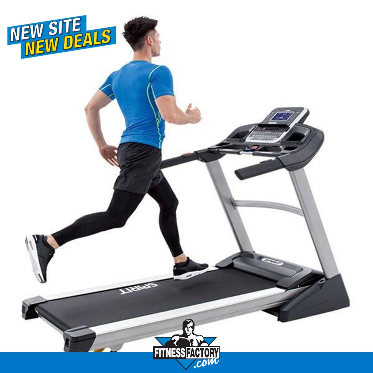fitfactorycom's tweet photo. The foldable @SpiritFitness_ XT385 Treadmill ($2199) features a large 22"x60" running surface w/ 15% elevation and a 3.5HP motor (12 mph max speed), giving you all the room, power, &amp; speed you need for a comfortable and effective workout. https://t.co/d8zSdqEBNe