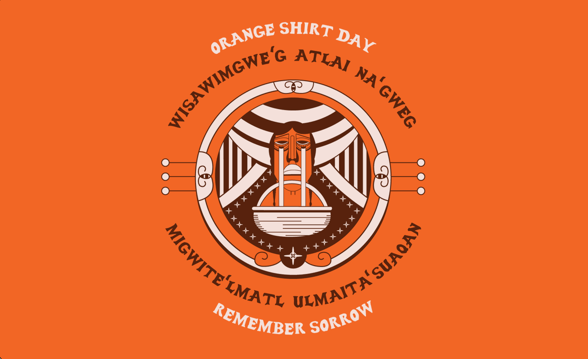 I did a collab with a local merch company for Orange Shirt Day and it's absolutely pure flames, we're raising money for an organization that helps Indigenous artists! check it out and buy one if you want to support all that :)) lots of price ranges! orangeshirtday.dnaswag.ca