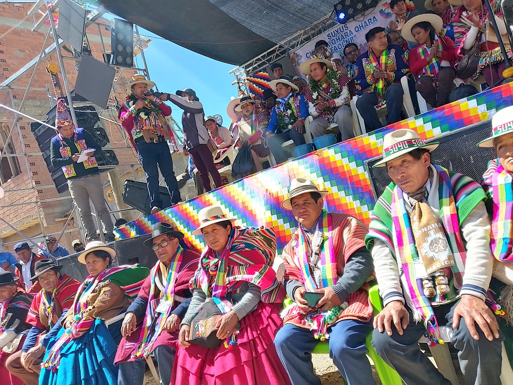 ConamaqBol's tweet photo. #PrensaCONAMAQ | El #CONAMAQ participa del ACTO DE ANIVERSARIO EN CONMEMORACIÓN A LOS XXX AÑOS DE RECONSTITUCIÓN Y FUNDACIÓN DE LA FAOI - NP SUYU CHARCAS QHARA QHARA cuna de la revolución democrática y cultural, que se desarrolla en Llallagua, #Potosí. https://t.co/WA0k9LhXPO