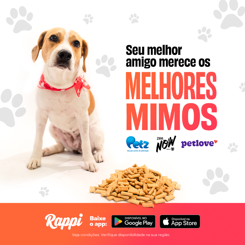 RappiBrasil's tweet photo. AU UAUAUA AU AU AUAUAU AU 🐶