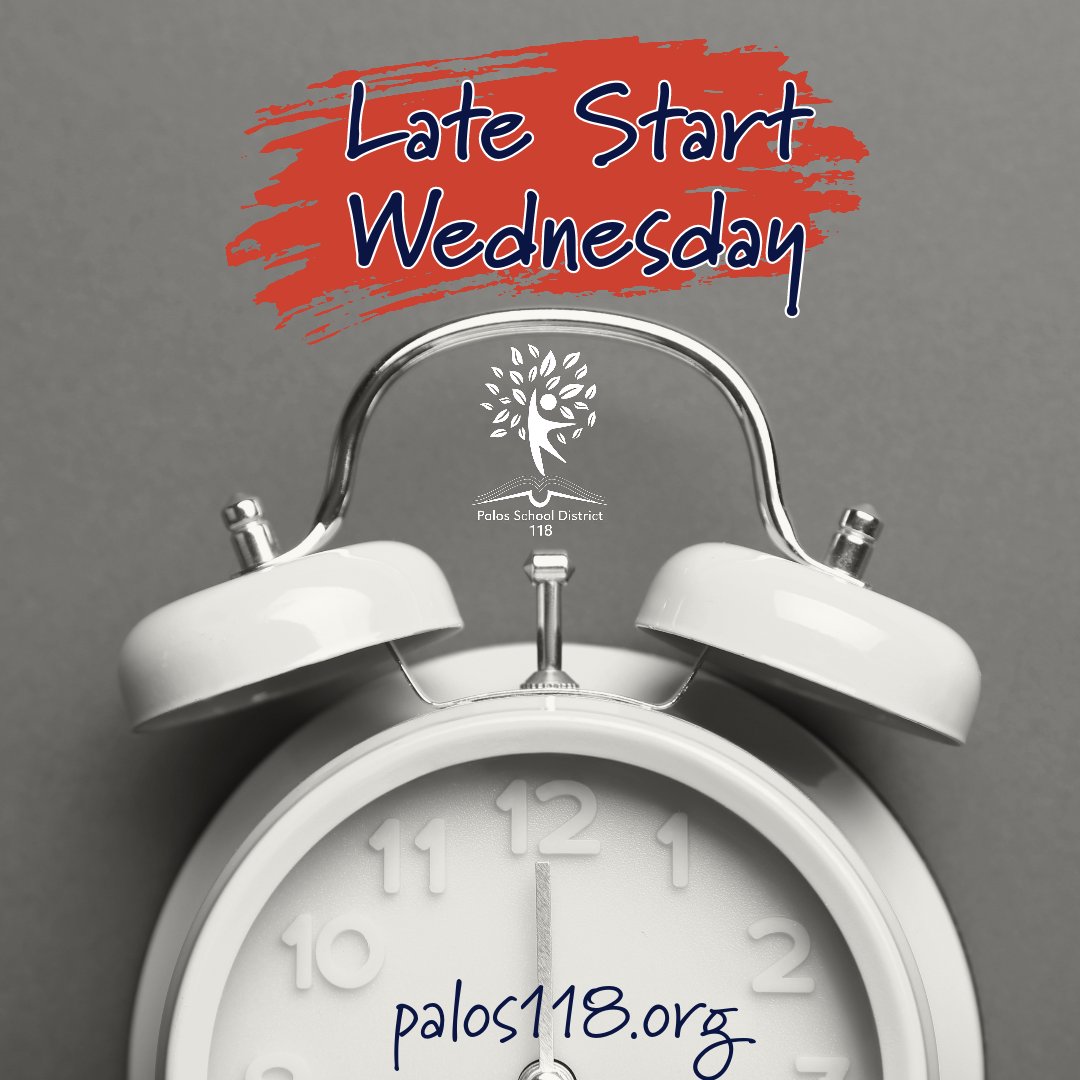 Wednesday, August 30 will be the first Late Start Wednesday of the 2023-24 school year. All students will start 30 minutes later. Afternoon dismissal will remain the same. You can learn more about Late Start Wednesdays on our website,
tinyurl.com/2runfdnd