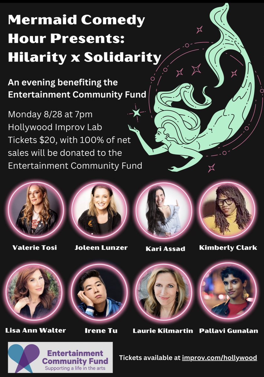 It’s not that blondes have more fun, it’s that we make more bad decisions. 😈

Make a good one + come to <a href="/MermaidComedyHr/">Mermaid Comedy Hour at The Hollywood Improv 1/27!</a> TONIGHT for Hilarity x Solidarity, benefiting <a href="/alifeinthearts/">Entertainment Community Fund</a> at <a href="/HollywoodImprov/">Hollywood Improv</a>! 

🎟️: ticketweb.com/event/mermaid-…