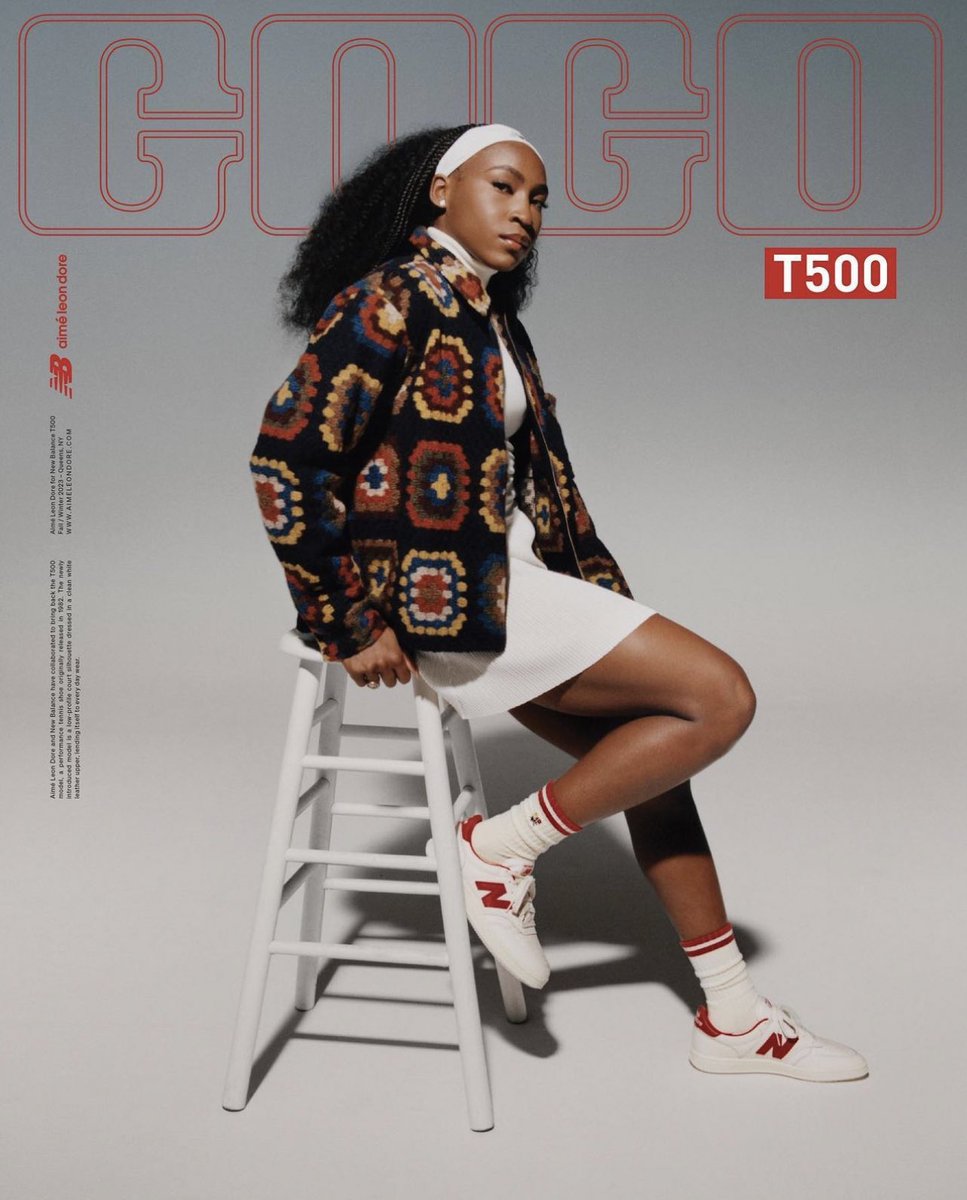 StreetFashion01's tweet photo. Coco Gauff for Aimé Leon Dore x New Balance Shot by Renell Medrano (2023) https://t.co/MET6JAGBTD