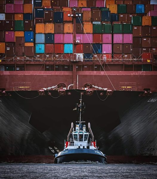 “This perspective from the front of a tug while taking his ship to its destination is always impressive!”

Quote of photographer rob pietsch

#tuglife #towage #maritimefamily📷 #maritime #shipping #captain #chiefengineer #ableseaman #tugowner #vessel #travelergrapher