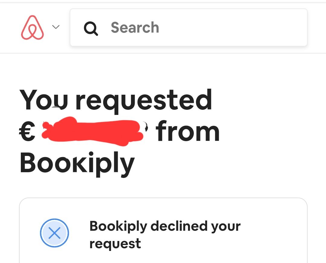 BenedettoEng's tweet photo. @AirbnbHelp In the meantime, @Bookiply declined the refund...

@AirbnbHelp https://t.co/fdwGxFTCcK