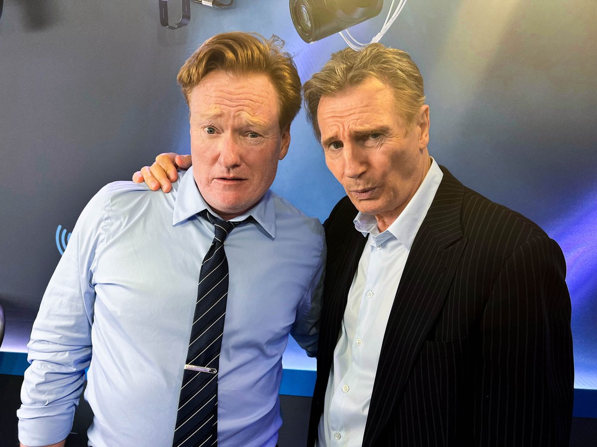 This lad Liam Neeson stopped by to discuss working at a Guinness bottling plant and the time he tried to convert Bart Simpson to Catholicism. Hear our very Irish conversation: apple.co/TeamCoco