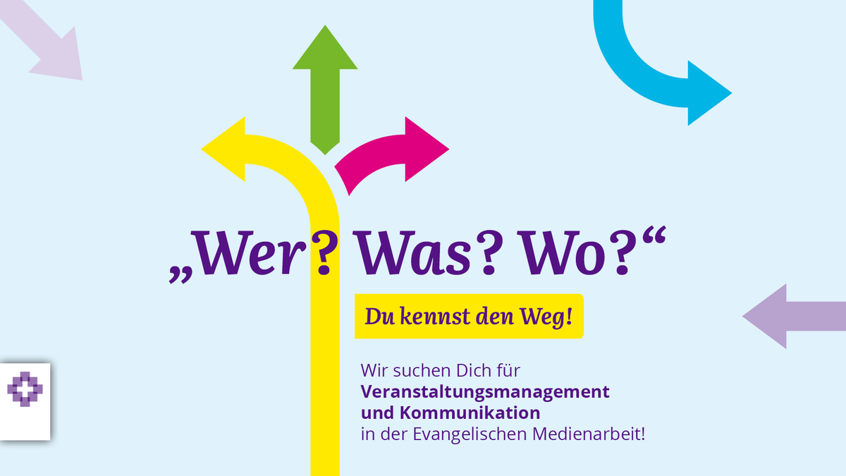 Die Evangelische #Medienarbeit EMA der Landeskirche Hannovers sucht eine/n #Referent*in für hybride und digitale #Veranstaltungen (d/m/w) in Teilzeit. Noch bis zum 15. September kann man sich für die befristete Stelle bewerben. evangelische-medienarbeit.de/stelle-veranst… #Veranstaltungsmanangement