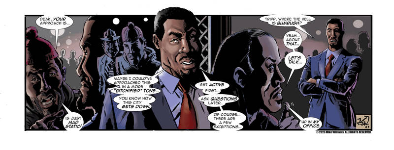IllustratorMan's tweet photo. Latest #deaksledge strip is up...Thanks for looking. #ArtistOnTwitter #action #crime #webcomics #blackowned https://t.co/9OaTWso6IL
