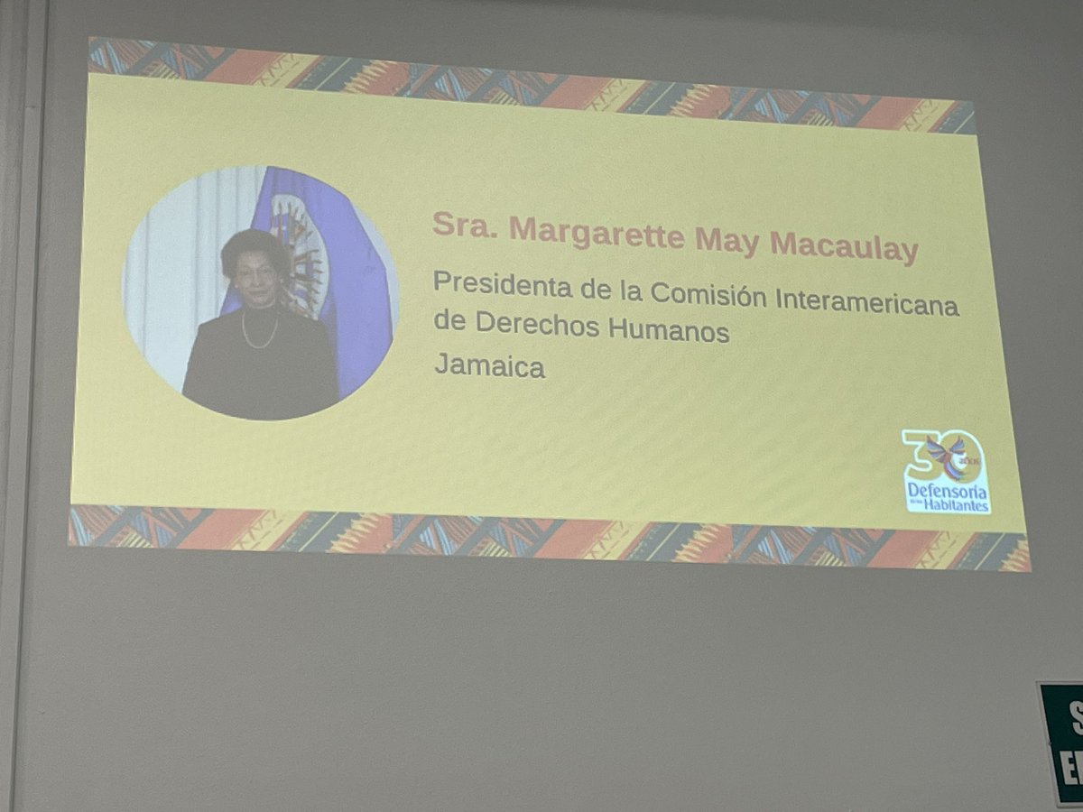 Now hearing from Madame Margarette May Macauley - President of the International Commission on Human Rights - Jamaica.

#CostaRica #InternationalSymposium

<a href="/DiplomatsBlack/">Black Diplomats Academy</a> <a href="/SenatorWanda/">Senator Wanda Thomas Bernard</a> <a href="/KayabagaArielle/">Arielle Kayabaga 🇨🇦</a> @DYLOTT_