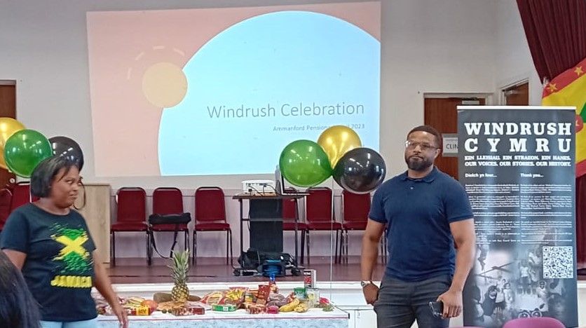 Thank you Sheree and Mike Jonas of @us_rural for your moving words honouring the #Windrush Generation today. And thanks @UzoIwobi and @rcccymru for helping make this excellent event happen. Great way to spend the Bank Holiday. @WG_Communities #Windrush75 #Wales #BankHolidayMonday