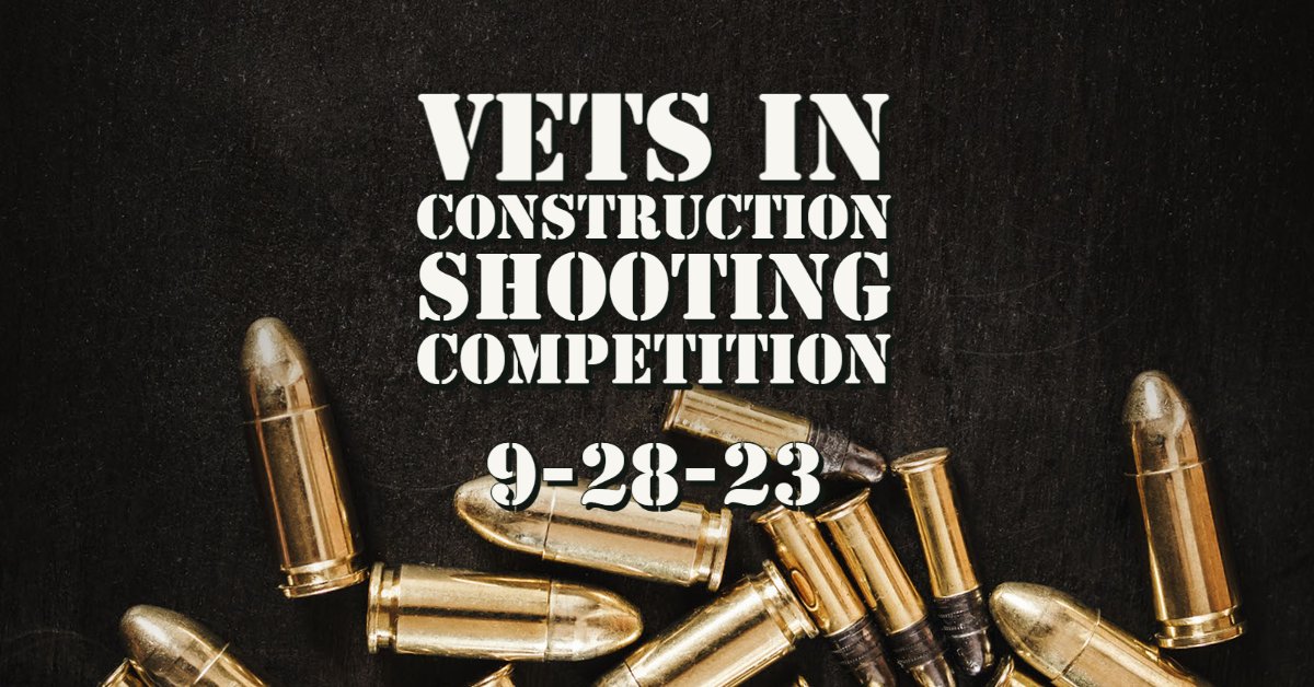 Join us on September 28th for a pistol and rifle shooting competition as we rally behind our veterans in the construction industry! All are welcome to participate and show their support. Please click the following link to register for this event: myemail.constantcontact.com/Mark-Your-Cale…