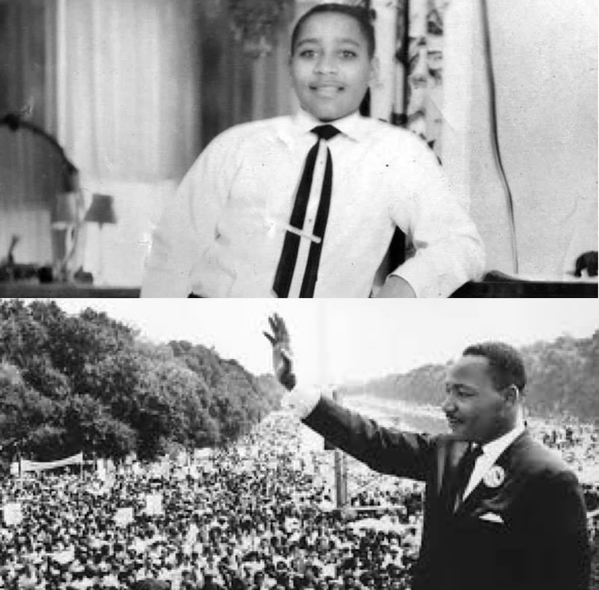 txstaas's tweet photo. On August 28, 1955-68 years ago today and 8 years to the day before the #MarchOnWashington and #MLK's #HaveADream speech-15-year-old #EmmettTill was tortured and murdered in a brutal act of white supremacist terrorism. https://t.co/8BvNMzHzdS