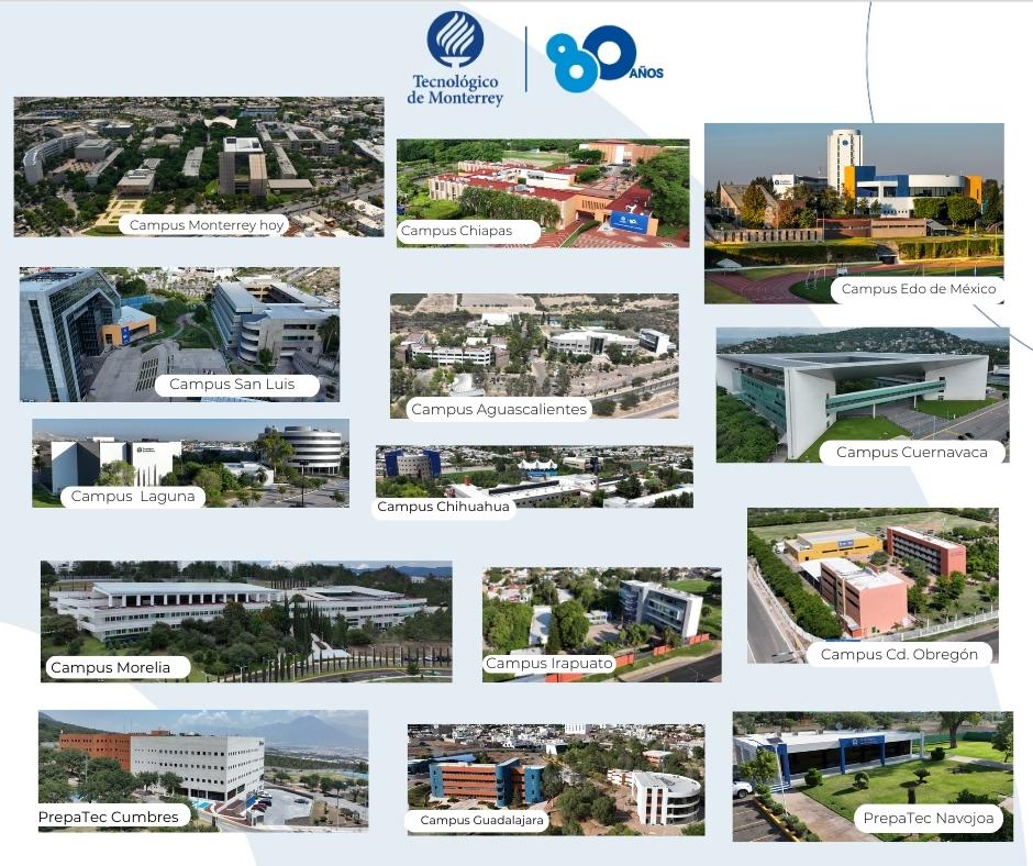 david_garza's tweet photo. 1947: @TecdeMonterrey primer campus universitario del país, que integraba en un solo lugar servicios académicos, administrativos, de residencias y deportes, entre otros. Hoy presencia en 32 municipios de 20 estados de México. Celebraciones de #80Tec agenda https://t.co/G3MAbYcktP https://t.co/SyEkOCzLE0