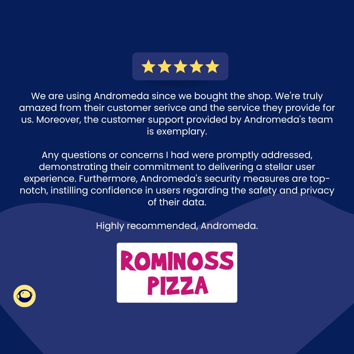 AndromedaPOS's tweet photo. Join the ranks of satisfied businesses like Rominoss Pizza and experience the magic of Andromeda POS today!

#AndromedaPOS #AndromedaTestimonial #BusinessSuccess #POSolutions #PizzaPassion #RominossPizza #DriverIntegration #OnlineOrderingSystem https://t.co/vrwTteOnnC