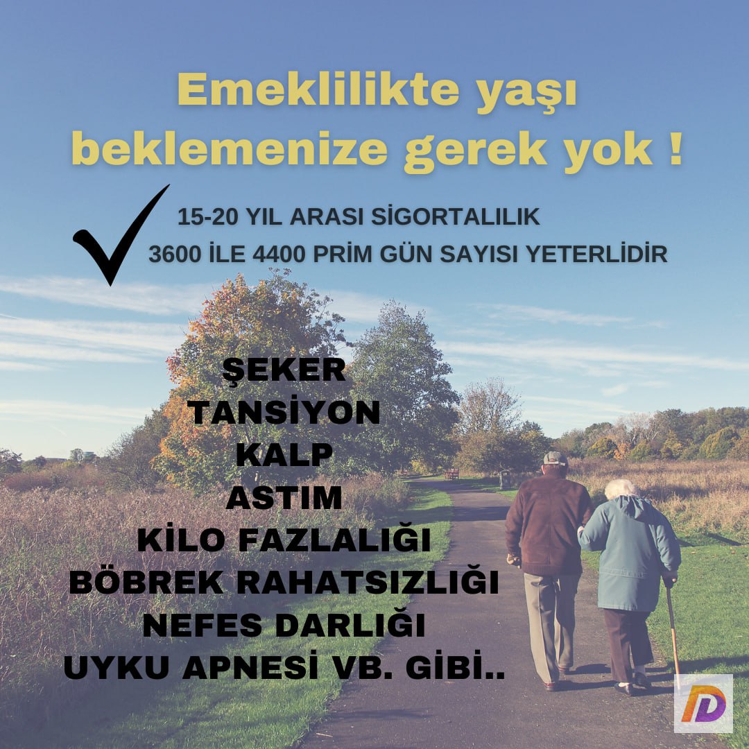 ⏳ Emeklilikte yaşı beklemenize gerek yok! 

#emekli #eyt #sigorta