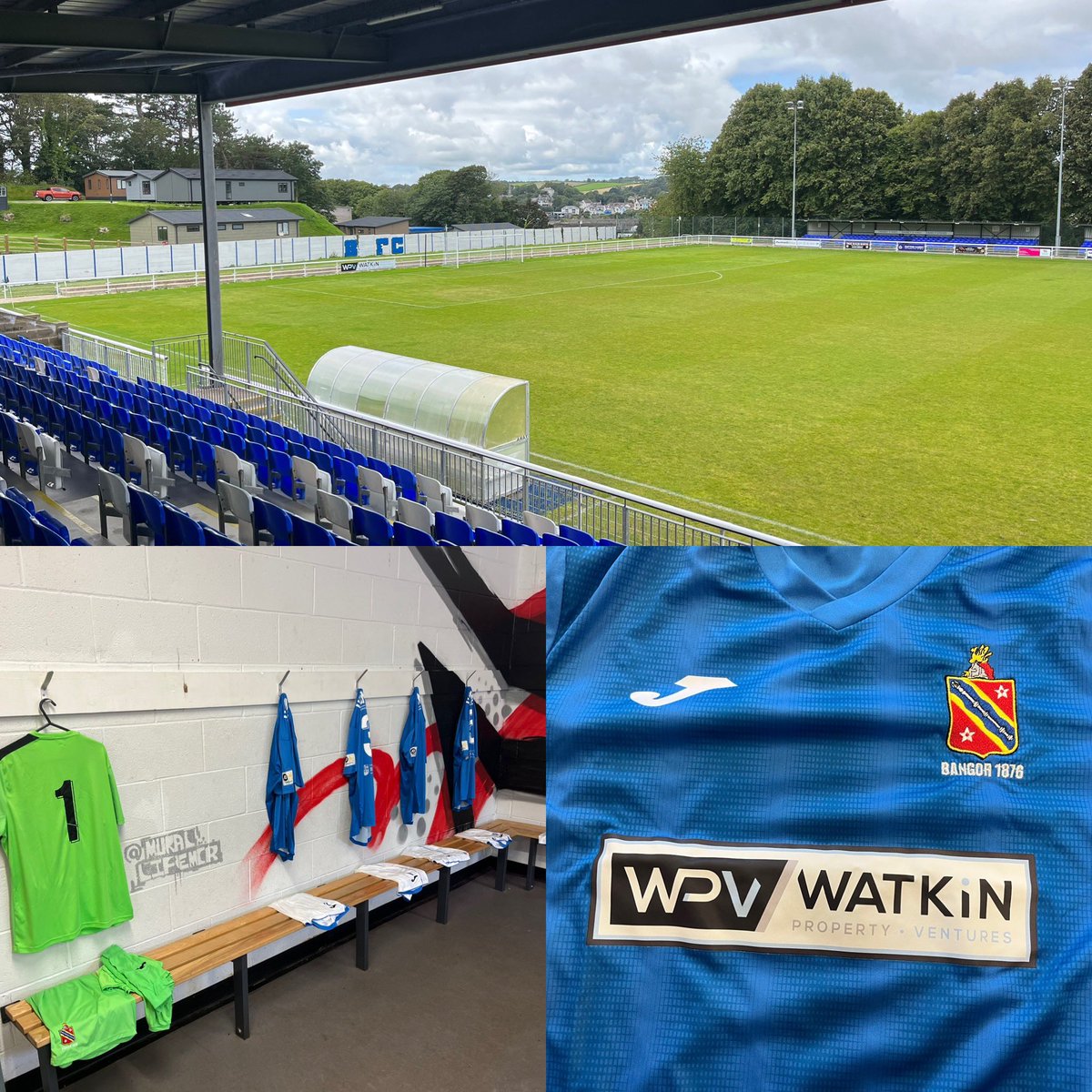 efail123's tweet image. Matchday! Home to Prestatyn ⚽️🔵🔴 @Bangor1876 #kitman